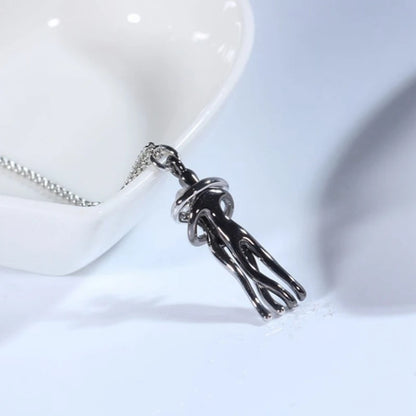 Pendant Necklace – Hugging Couple Design, Symbol of Love