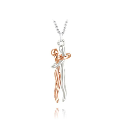 Pendant Necklace – Hugging Couple Design, Symbol of Love