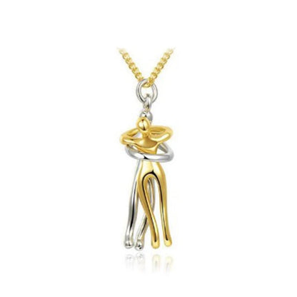 Pendant Necklace – Hugging Couple Design, Symbol of Love