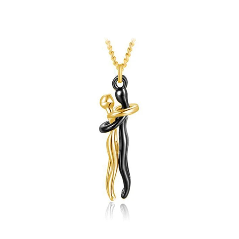 Pendant Necklace – Hugging Couple Design, Symbol of Love