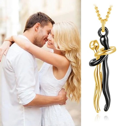 Pendant Necklace – Hugging Couple Design, Symbol of Love