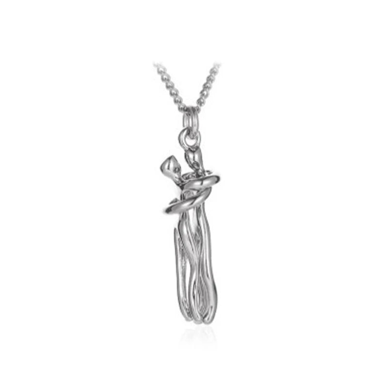 Pendant Necklace – Hugging Couple Design, Symbol of Love